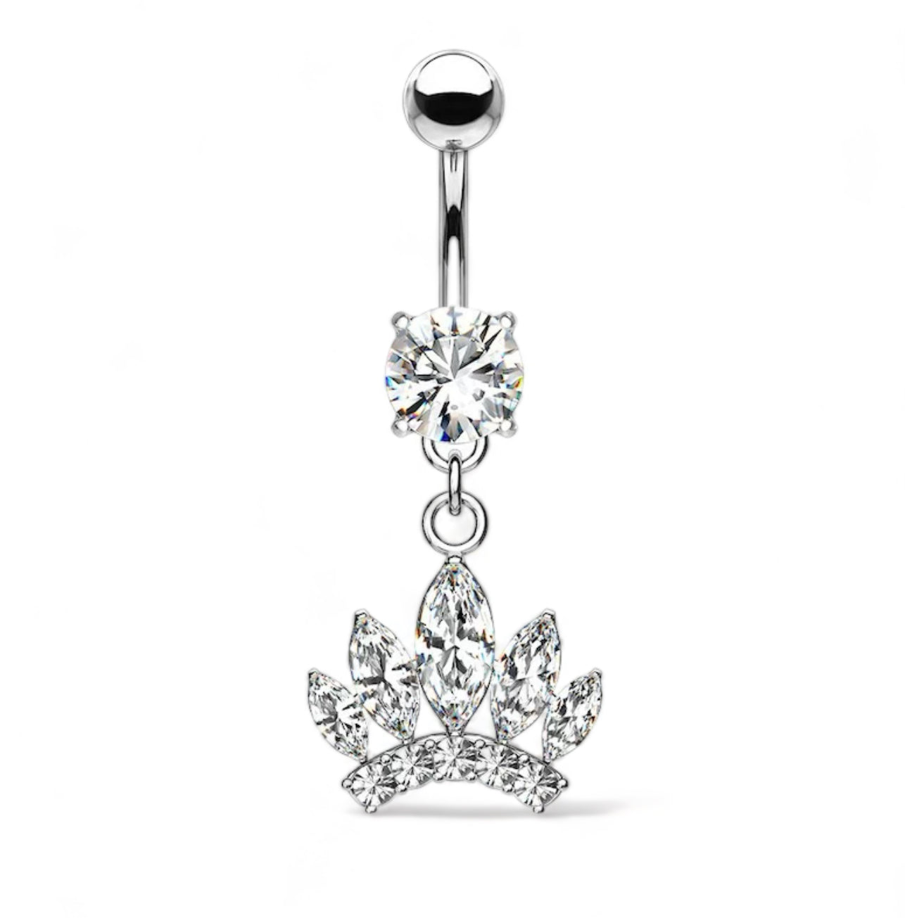 Diamond Princess Belly Ring