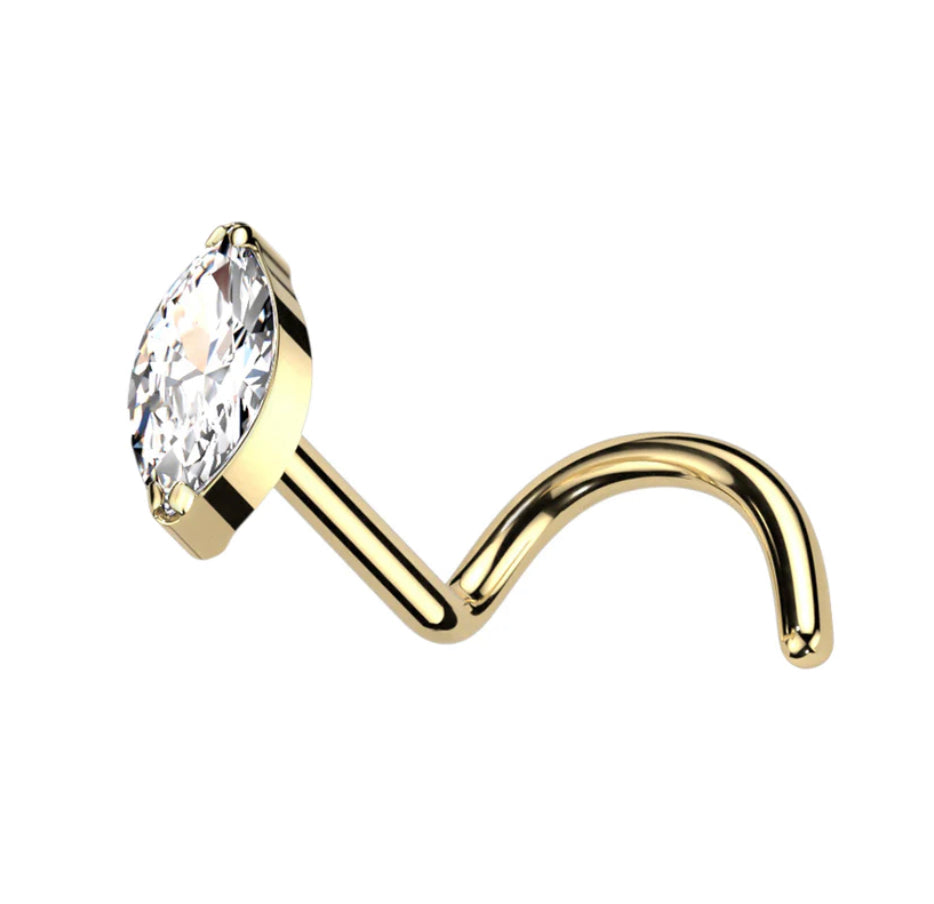 Titanium Oval Stud