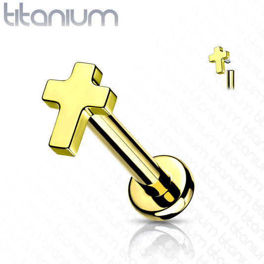 Gold Titanium Cross