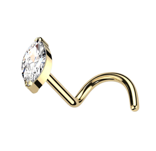 Titanium Oval Stud