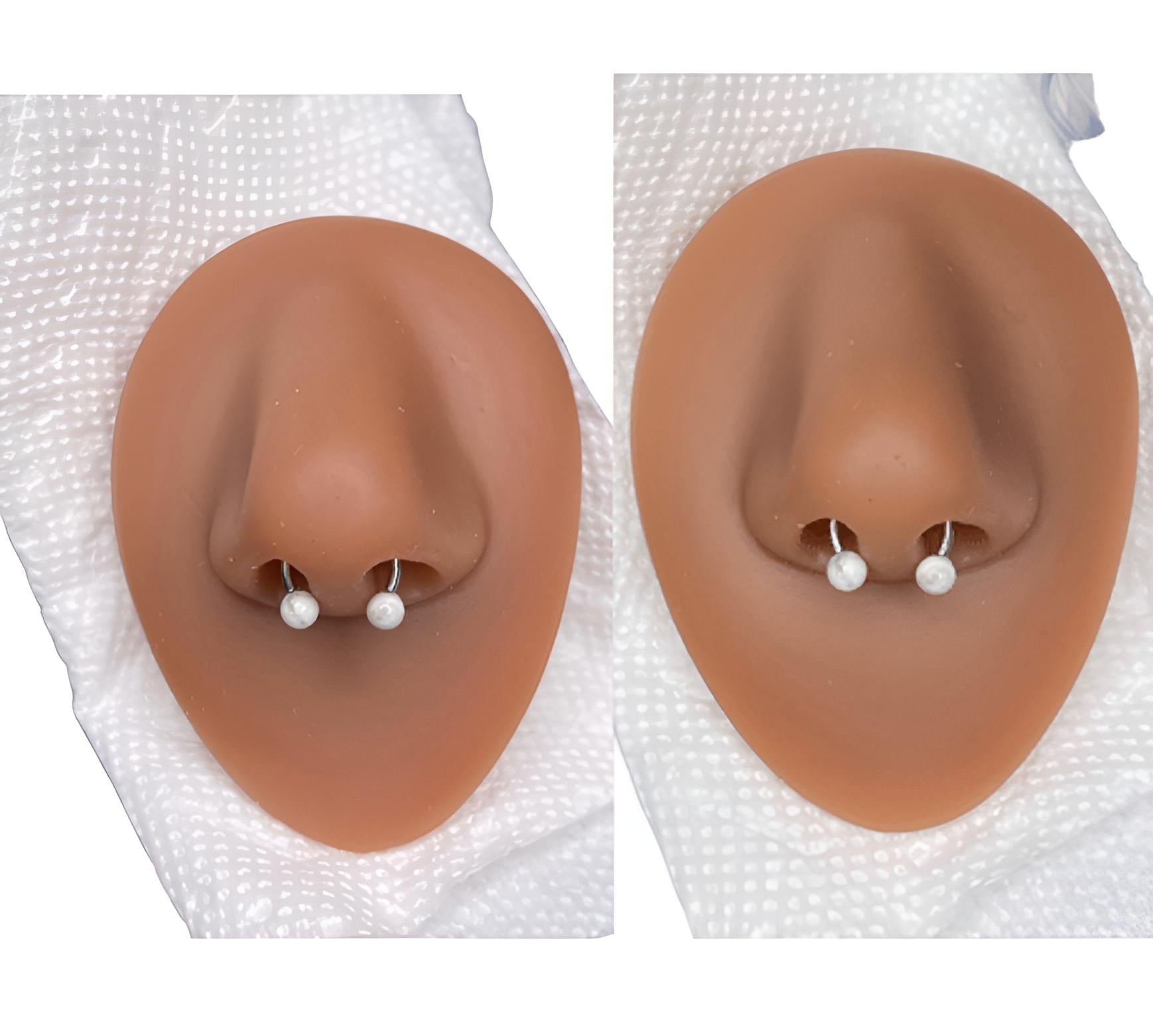 Nose Rings 3 Pieces - Etsy | Pircing no nariz argola, Piercing no nariz,  Piercing no nariz argola